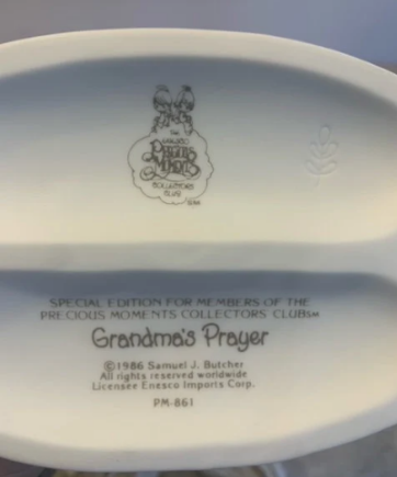 Vintage Precious Moments Grandmas Prayer