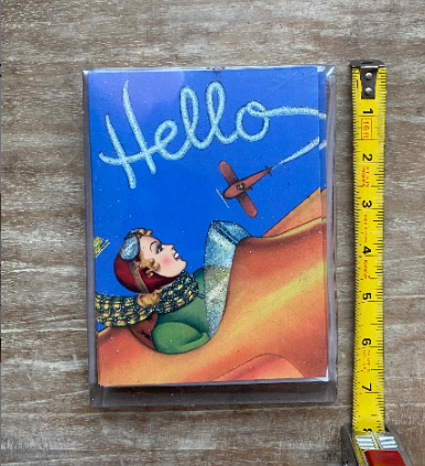 Old World Christmas Amelia Earhart "Hello" Cards