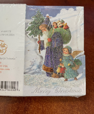 Retired 'Merry Christmas' Old World Christmas Mini Cards