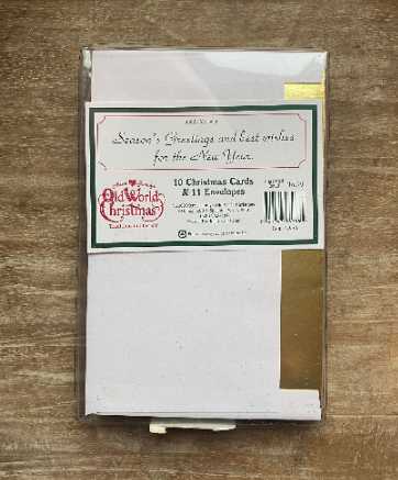 Old World Christmas Seasons Greetings! Christmas Cards