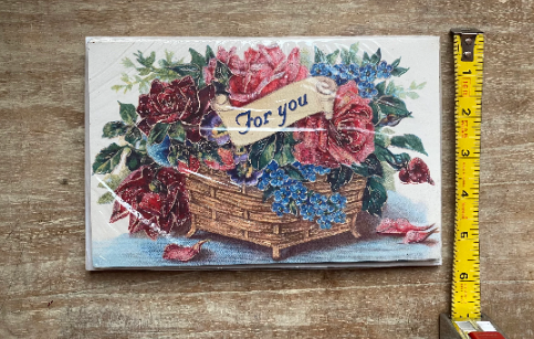 Floral For You Old World Christmas Card