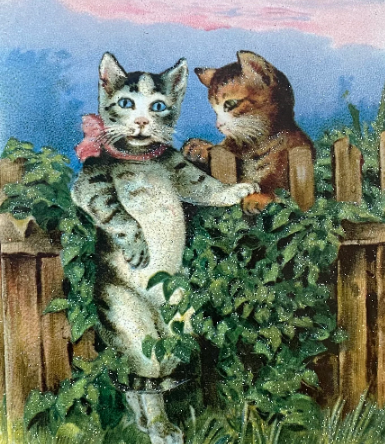 Old World Christmas Kitty Love Cards
