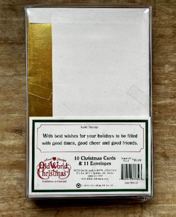 Best Wishes Old World Christmas Cards