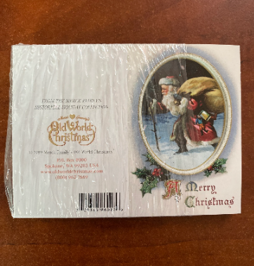 Retired A Merry Christmas Old World Christmas Mini Cards