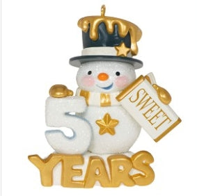 50 Sweet Years - Snowman Hallmark Keepsake Ornament Special Edition 2023