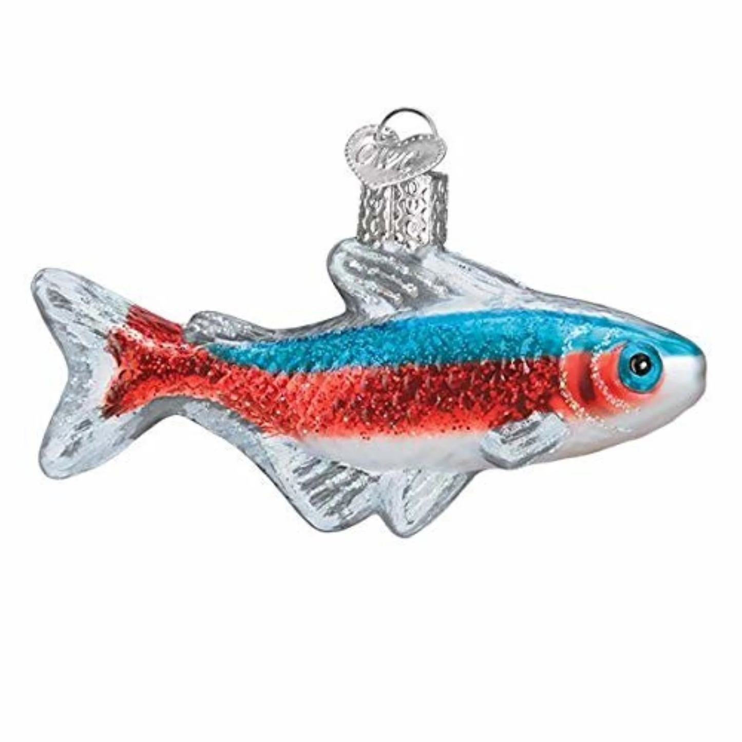 Tetra Tropical Aquarium Fish Glass Ornament by Old World Christmas - RETIRED