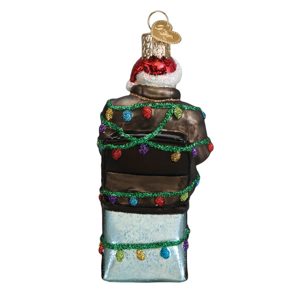 Where's Bernie Sanders Funny Blown Glass Tree Ornament by Old World Christmas