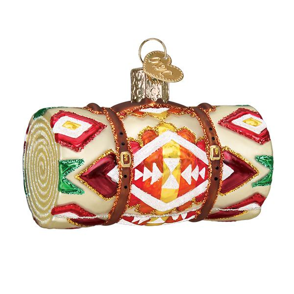 Wool Blanket Blown Glass Tree Ornament by Old World Christmas