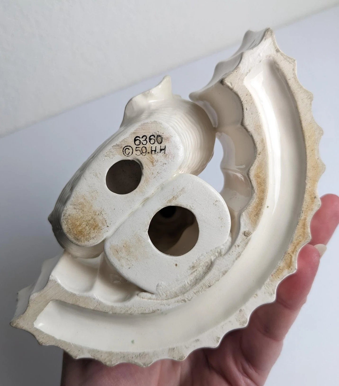 Angel and Baby Jesus Christmas Pansy Ring, Rare Holt Howard