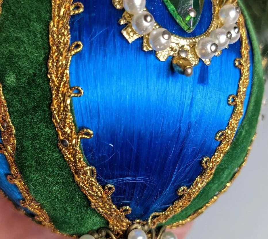 Vintage Handmade Beaded Pushpin Ornament