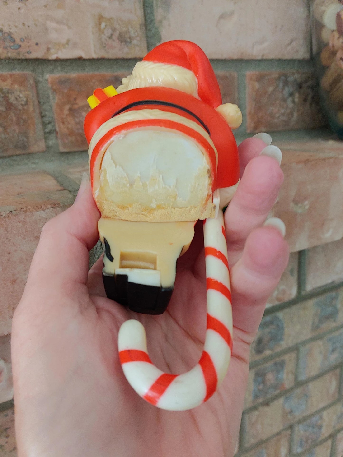 Vintage Santa Claus Plastic Christmas Stocking Holders