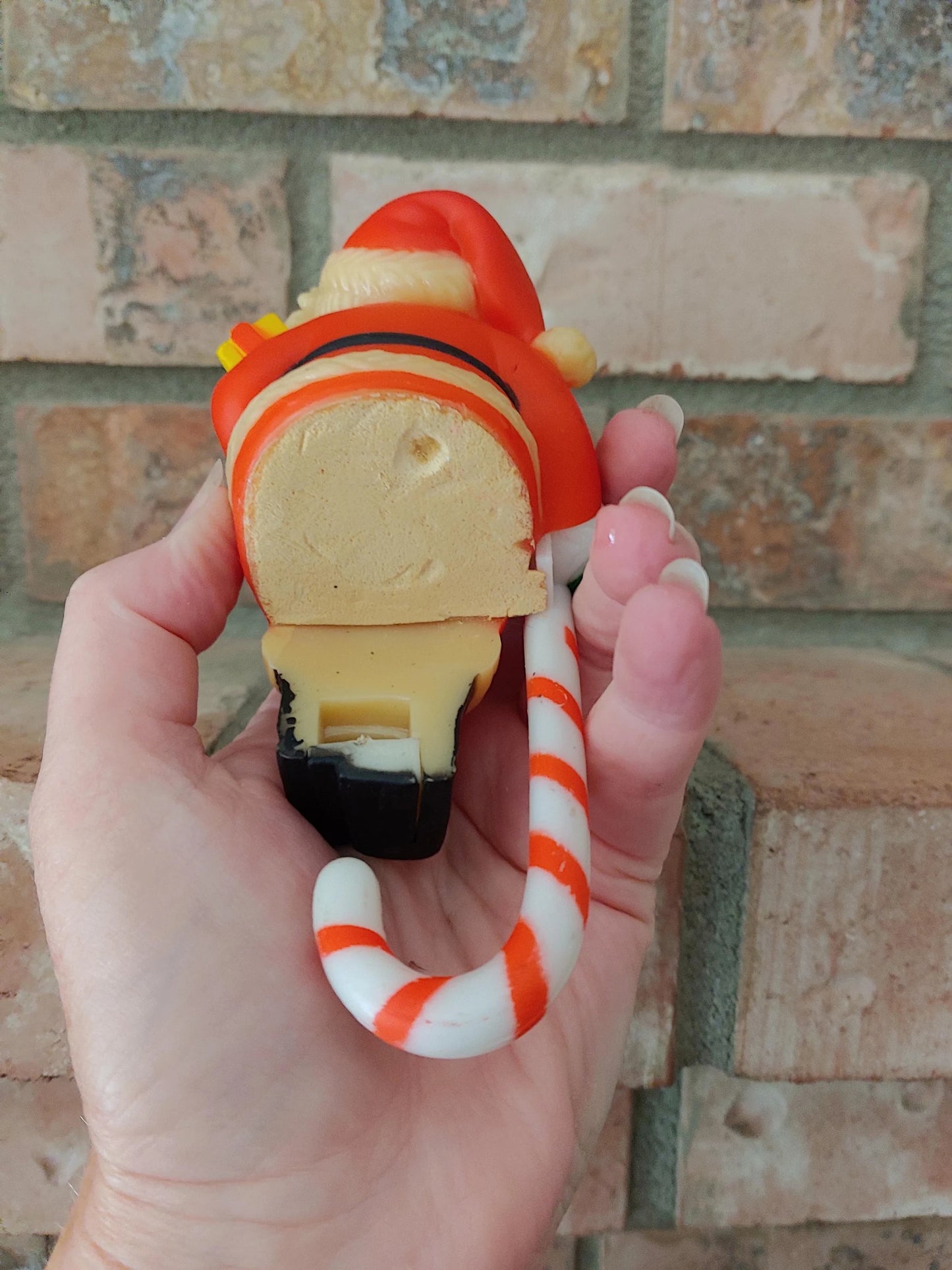 Vintage Santa Claus Plastic Christmas Stocking Holders