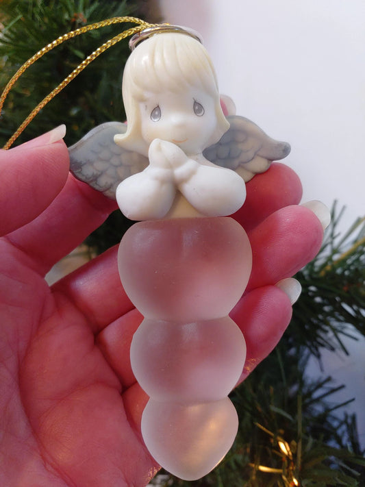 1999 Precious Moments Angel Icicle Christmas Ornament