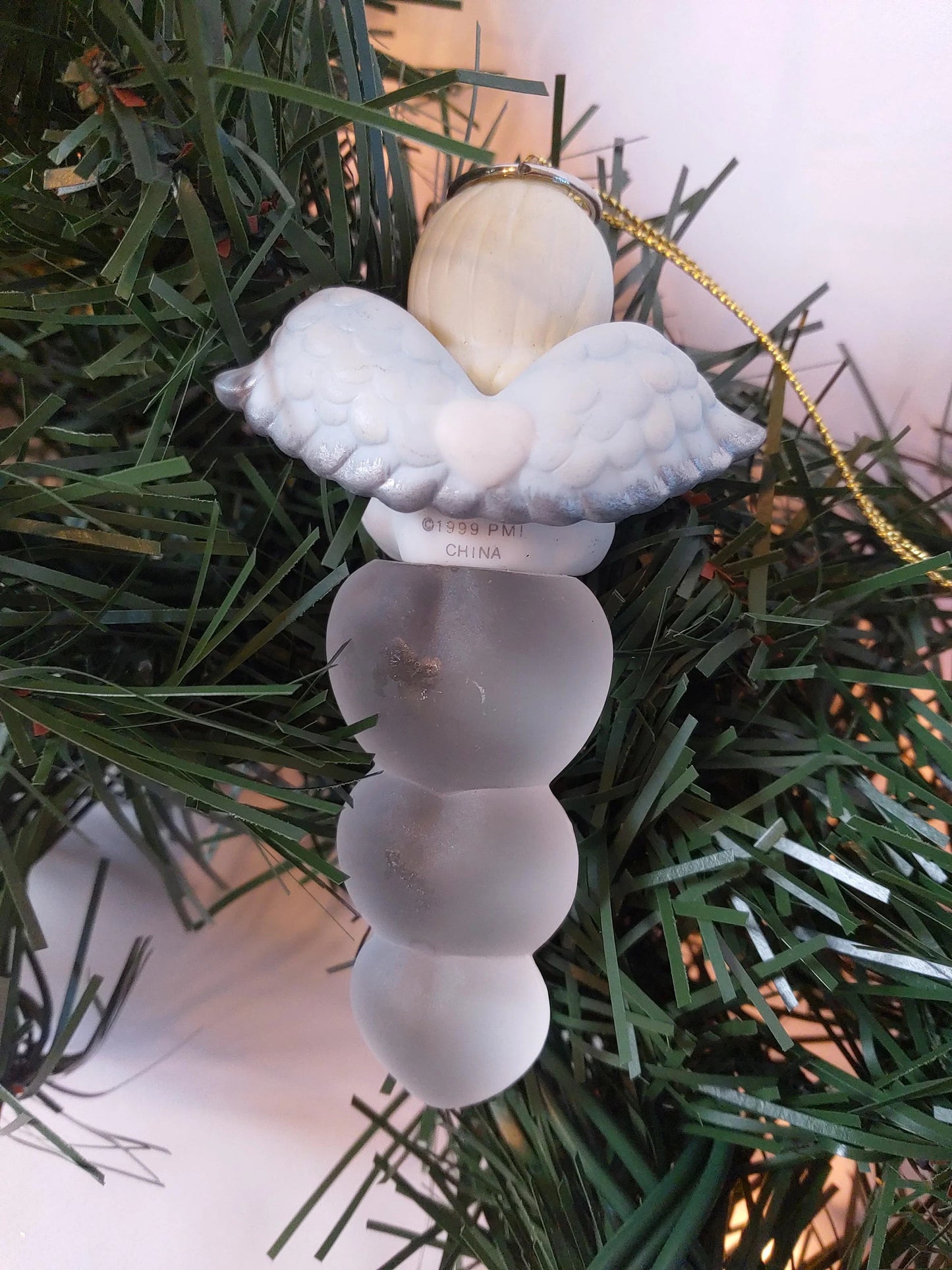 1999 Precious Moments Angel Icicle Christmas Ornament