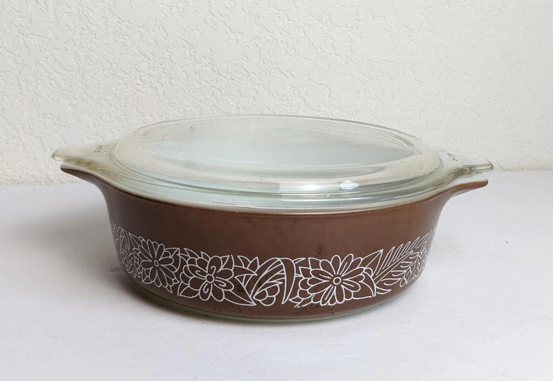 Woodland Brown Pyrex Casserole Dish