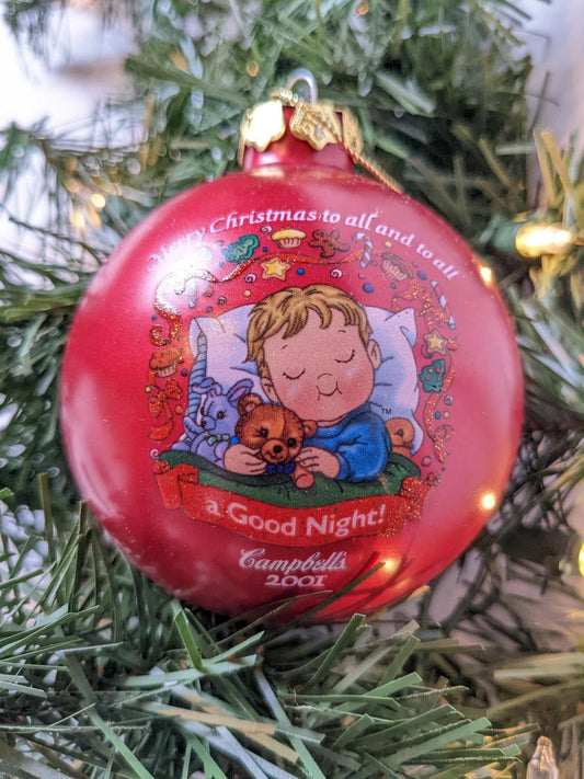 2001 Campbells Soup Christmas Ornament