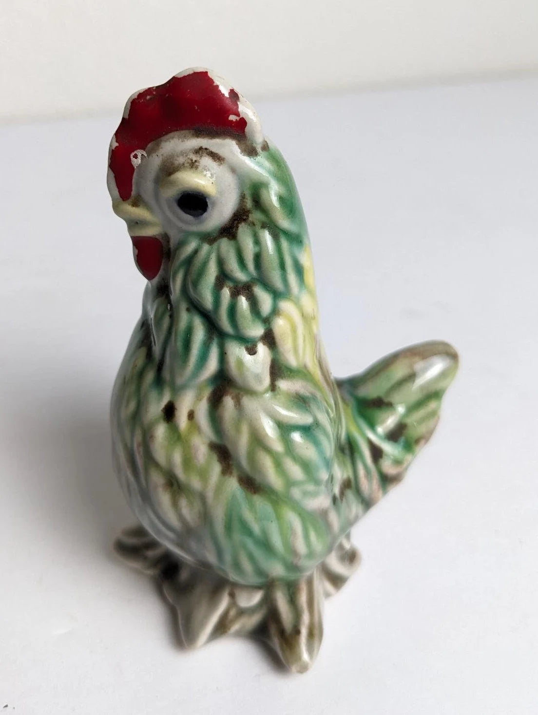 Vintage Rooster and Chicken Figurines