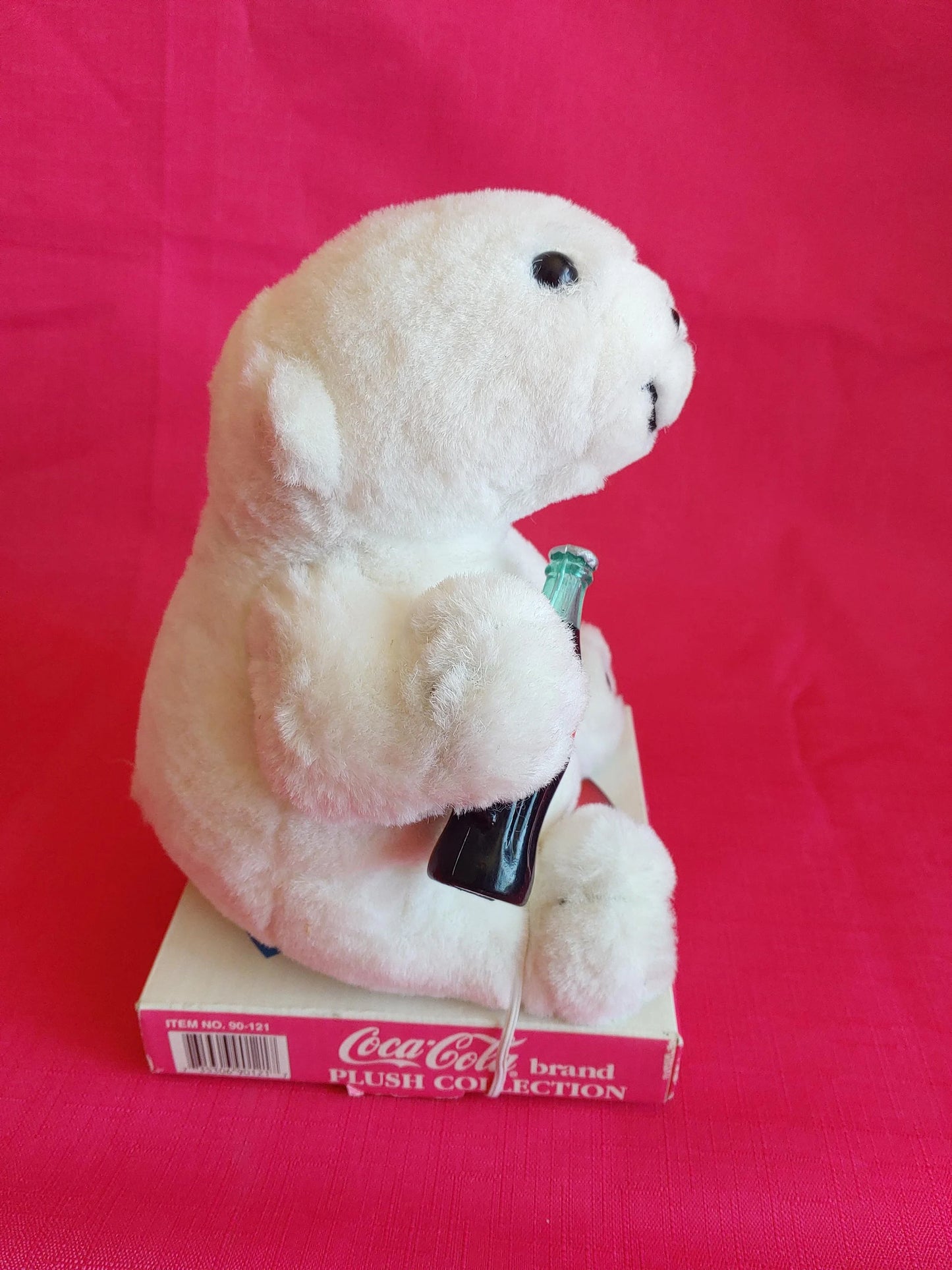 Vintage 1997 Coca Cola Plush Polar Bear Stuffed Animal