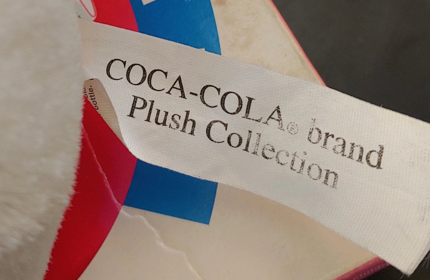 Vintage 1997 Coca Cola Plush Polar Bear Stuffed Animal