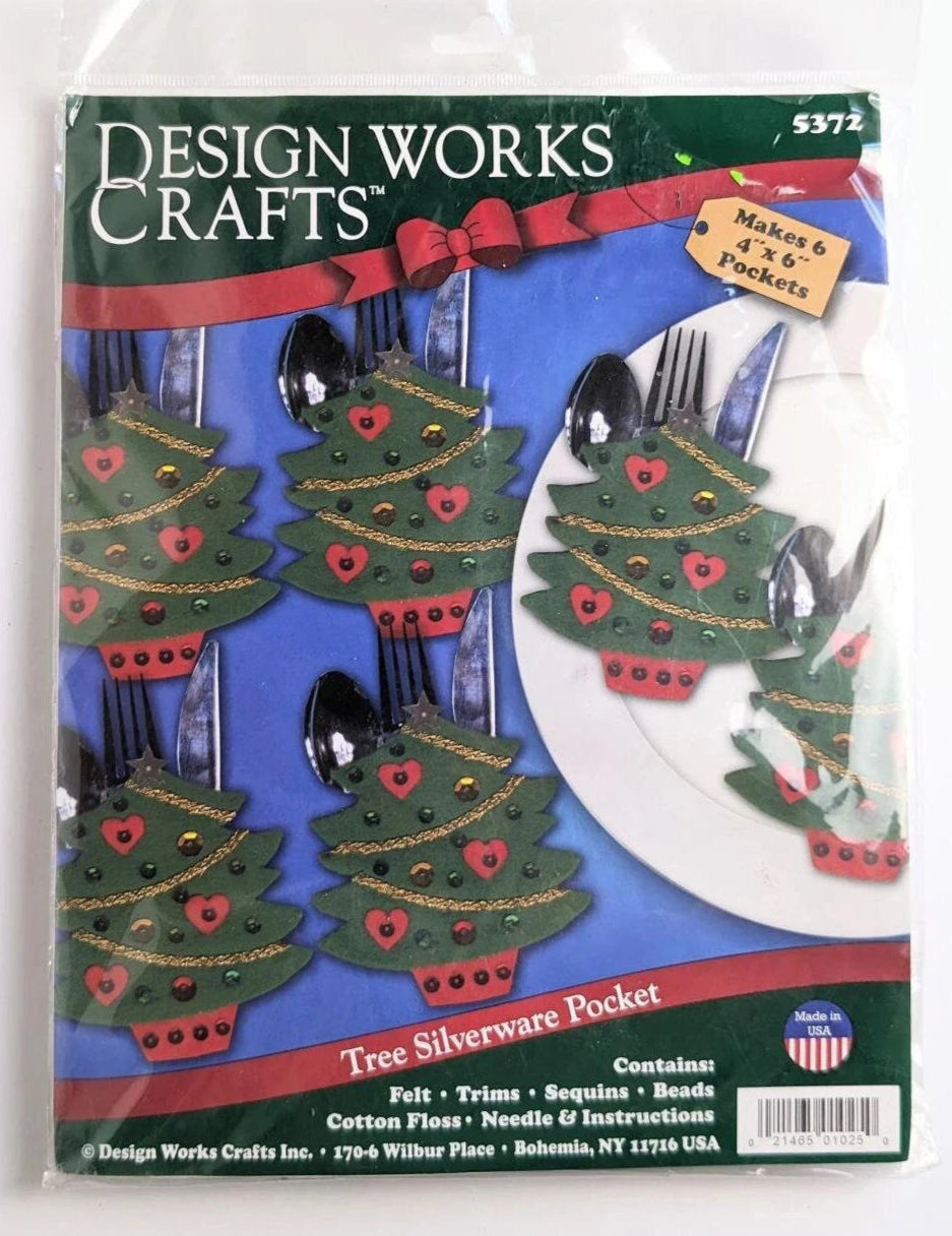 Christmas Tree Silverware Pocket Craft Kit 5372