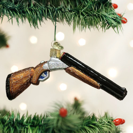 Shotgun Old World Christmas Glass Ornament