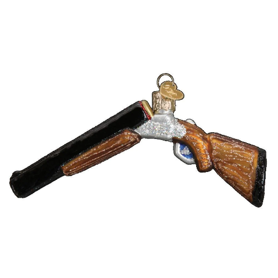 Shotgun Old World Christmas Glass Ornament