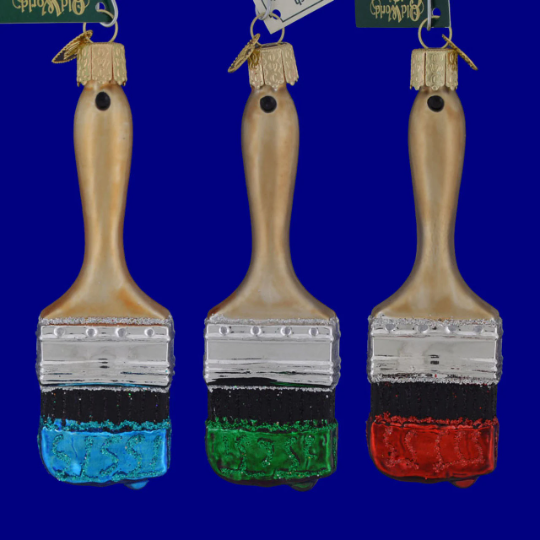 Red Paint Brush Old World Christmas Ornament