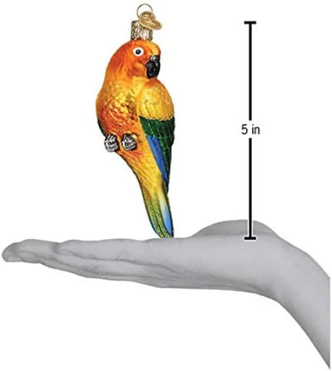 Sun Conure Bird Old World Christmas Ornament