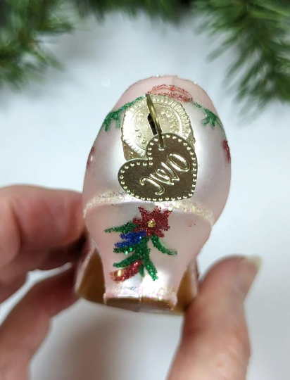 Pink Slipper Retired Old World Christmas Ornament