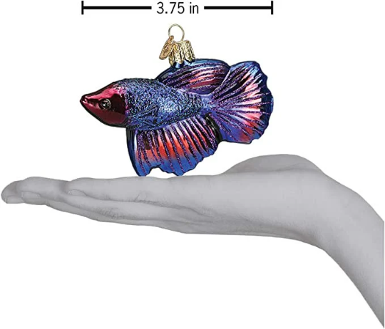 Beta Fish Old World Christmas Ornament