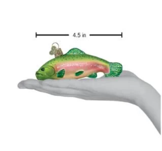 Rainbow Trout Old World Christmas Ornament