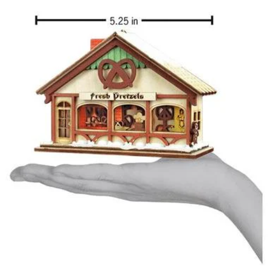 Peppermint Twist Pretzel Shop Old World Christmas Ornament