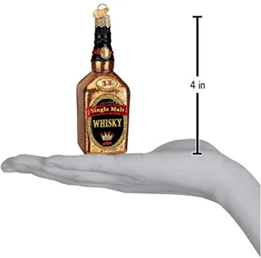 Whiskey Bottle Old World Christmas Ornament