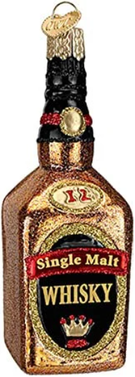 Whiskey Bottle Old World Christmas Ornament