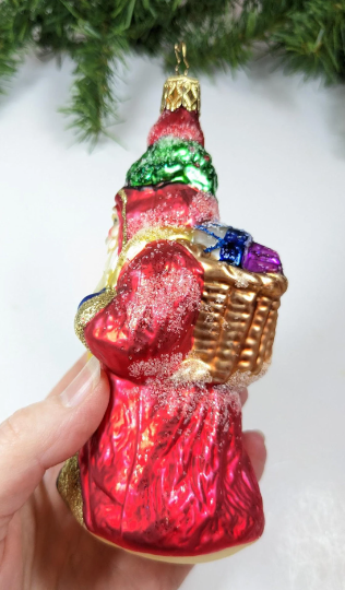 Inge Glas 'Santa's Woodland Travels' Retired Old World Christmas Ornament