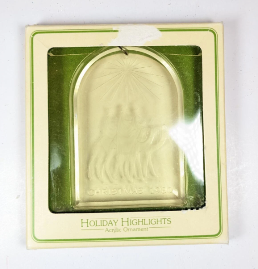 Vintage 1980 Hallmark Three Wisemen Holiday Highlights Christmas Ornament