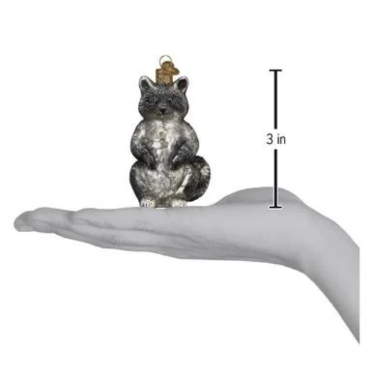 Vintage Woodland Racoon Old World Christmas Ornament