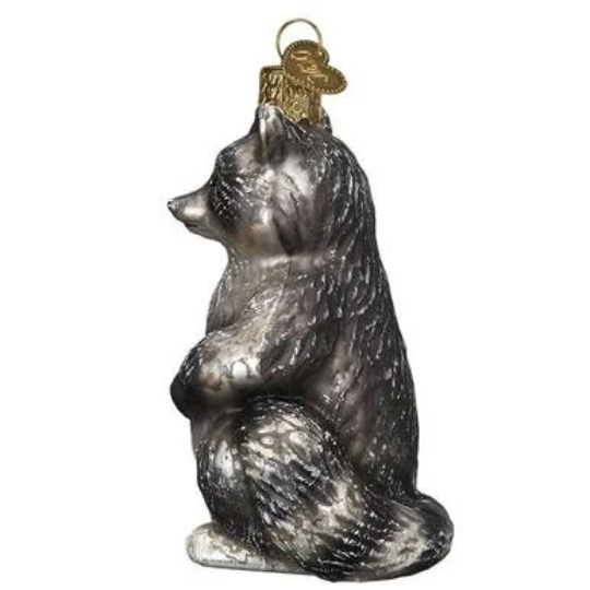 Vintage Woodland Racoon Old World Christmas Ornament