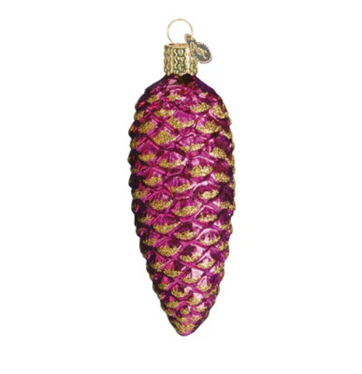 Shimmering Pine Cone Old World Christmas Ornament