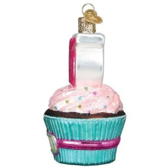 Sweet 16 Cupcake Old World Christmas Ornament