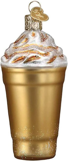 Blended Iced Coffee - Blown Glass Tree Ornament by Old World Christmas