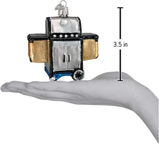 Barbecue Propane Grill - Blown Glass Tree Ornament by Old World Christmas