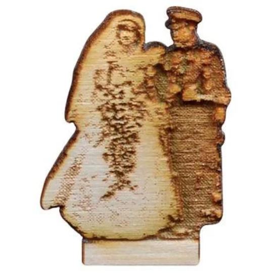 Wedding Chapel Cottage Old World Christmas Wood Ornament