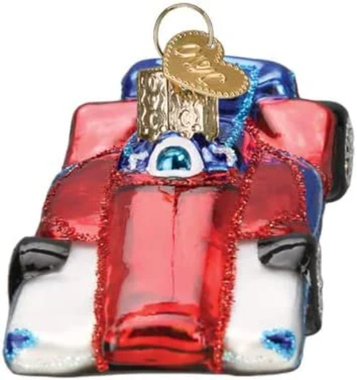 Racing Car Old World Christmas Ornament