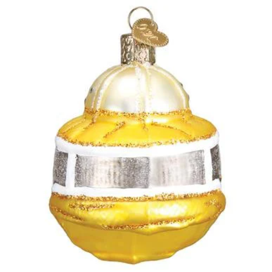Beekeeper's Safety Hood Blown Glass Tree Ornament by Old World Christmas