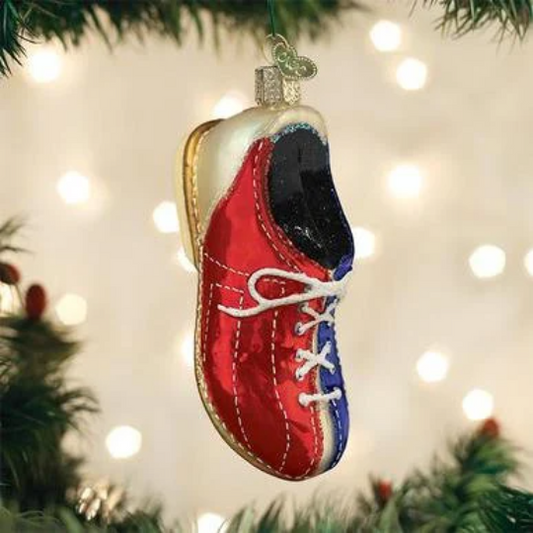 Bowling Shoe Blown Glass Tree Ornament by Old World Christmas - RETIRED