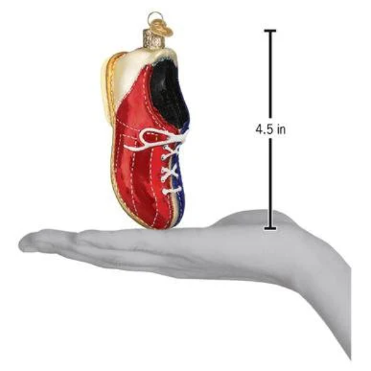 Bowling Shoe Blown Glass Tree Ornament by Old World Christmas - RETIRED
