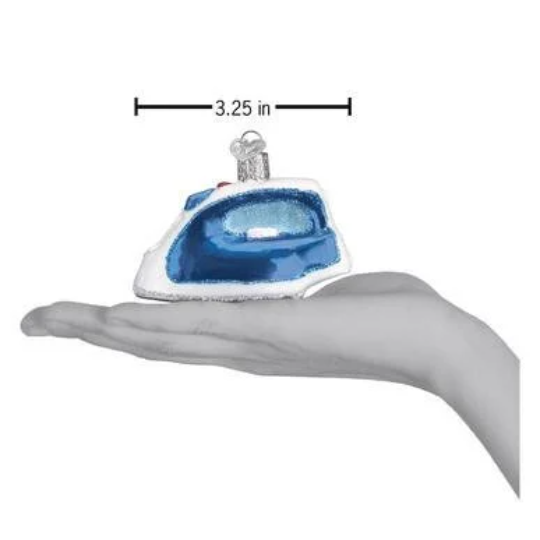 Clothing Iron - Blown Glass Tree Ornament by Old World Christmas