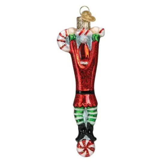 Playful Elf Old World Christmas Ornament