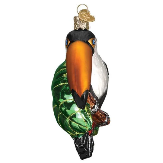 Toucan Bird - Blown Glass Tree Ornament by Old World Christmas - RETIRED